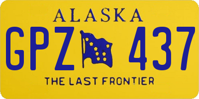 AK license plate GPZ437
