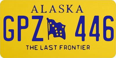 AK license plate GPZ446