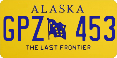 AK license plate GPZ453