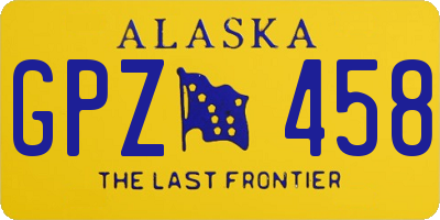 AK license plate GPZ458