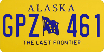 AK license plate GPZ461