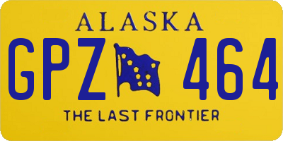 AK license plate GPZ464