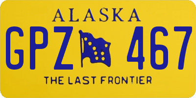 AK license plate GPZ467
