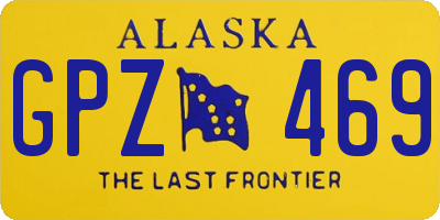 AK license plate GPZ469