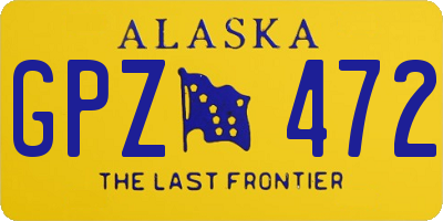 AK license plate GPZ472