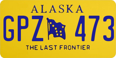 AK license plate GPZ473