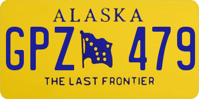 AK license plate GPZ479