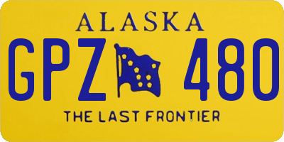 AK license plate GPZ480
