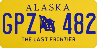 AK license plate GPZ482
