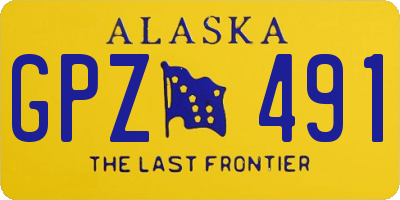 AK license plate GPZ491
