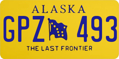 AK license plate GPZ493