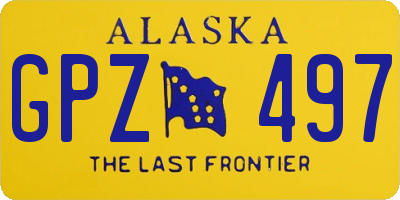 AK license plate GPZ497