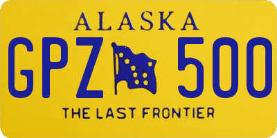 AK license plate GPZ500