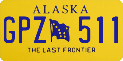 AK license plate GPZ511