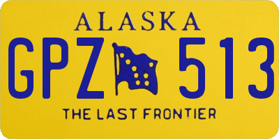 AK license plate GPZ513