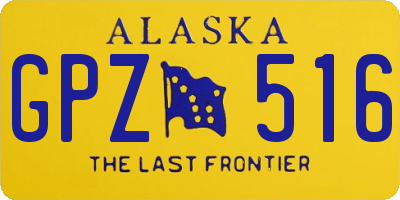 AK license plate GPZ516