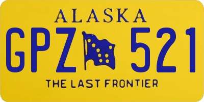 AK license plate GPZ521