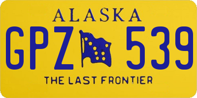 AK license plate GPZ539