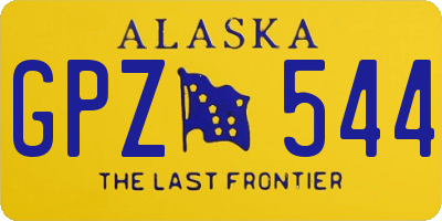 AK license plate GPZ544