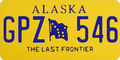 AK license plate GPZ546