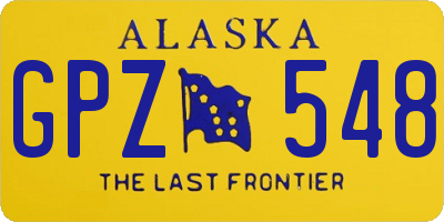 AK license plate GPZ548