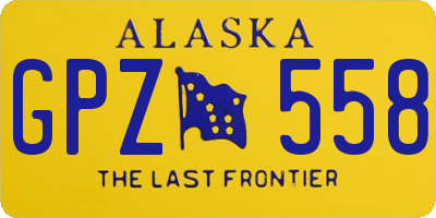 AK license plate GPZ558