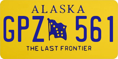 AK license plate GPZ561