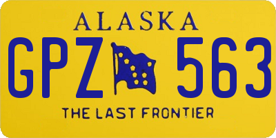 AK license plate GPZ563