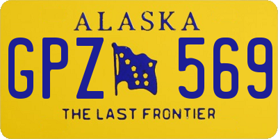 AK license plate GPZ569