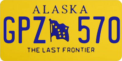 AK license plate GPZ570