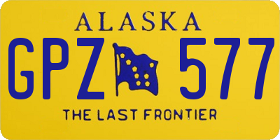 AK license plate GPZ577