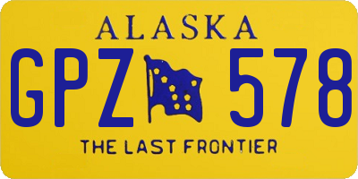 AK license plate GPZ578