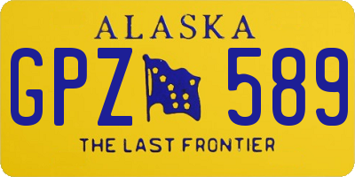 AK license plate GPZ589