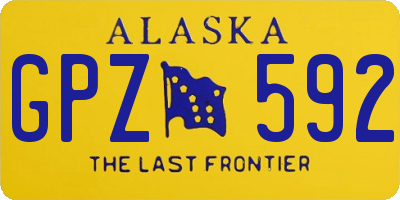 AK license plate GPZ592