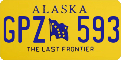 AK license plate GPZ593