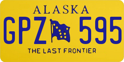 AK license plate GPZ595