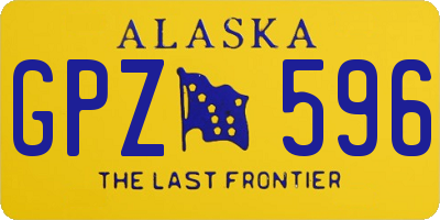 AK license plate GPZ596
