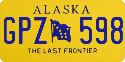 AK license plate GPZ598