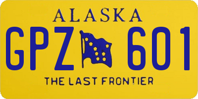 AK license plate GPZ601