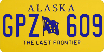 AK license plate GPZ609