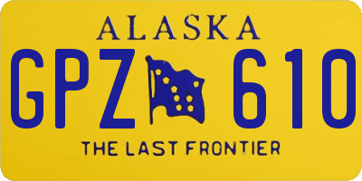 AK license plate GPZ610