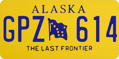 AK license plate GPZ614