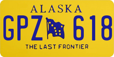 AK license plate GPZ618