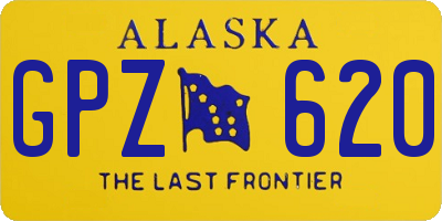 AK license plate GPZ620