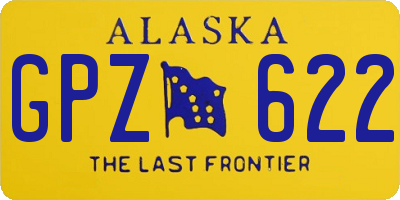 AK license plate GPZ622