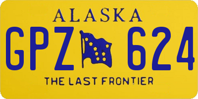 AK license plate GPZ624