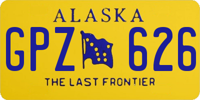 AK license plate GPZ626