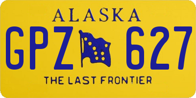 AK license plate GPZ627