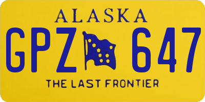 AK license plate GPZ647