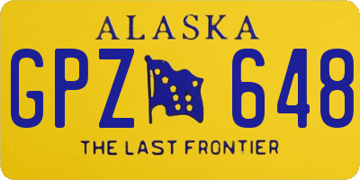 AK license plate GPZ648